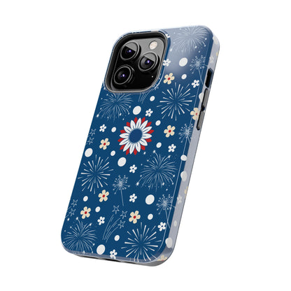 USA Daisy Fireworks Tough Phone Case for iPhone and Samsung Galaxy