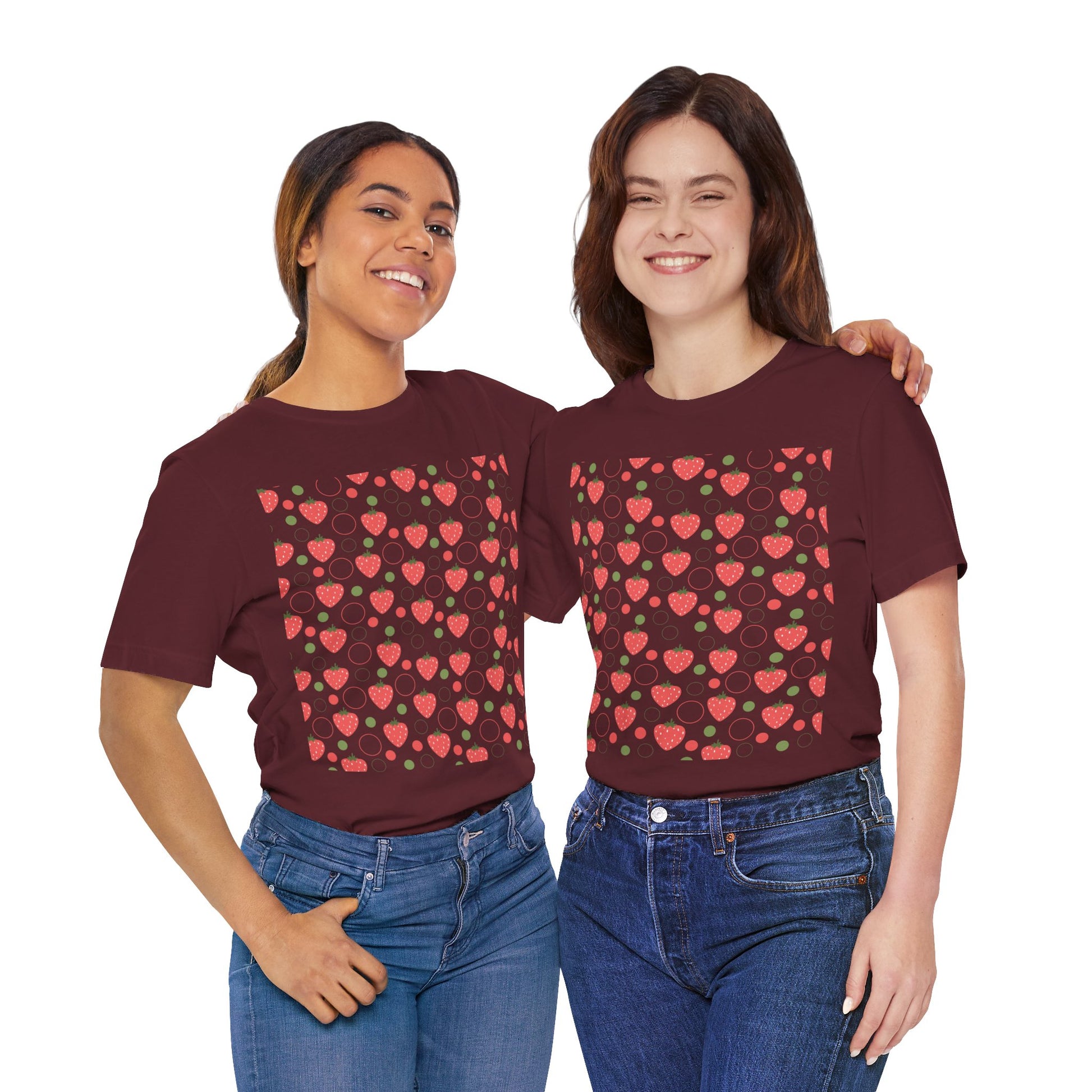 Red Strawberry Bubbles T - Shirt - T - Shirt - Kristine Celestine