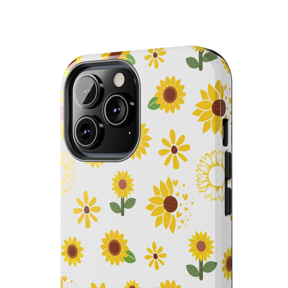 Sunflower Burst Tough Phone Case for iPhone and Samsung Galaxy