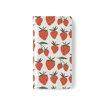 Tropical Strawberry Flip Phone Case Cover with Pockets - Phone Case - Kristine Celestine