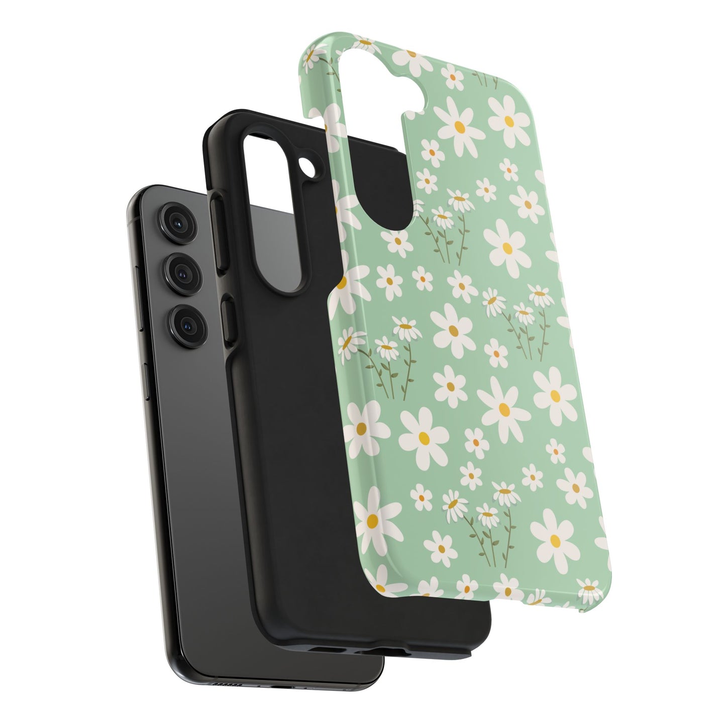 Mint Daisy Delight Tough Phone Case for iPhone and Samsung Galaxy