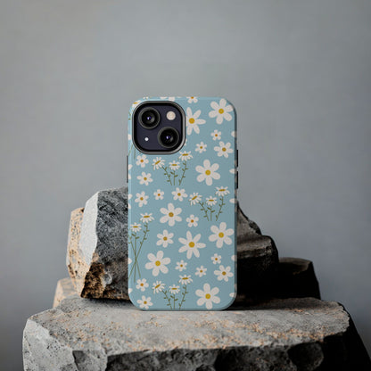 Sky Blue Daisy Tough Phone Case for iPhone and Samsung Galaxy