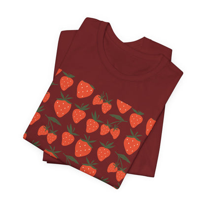 Tropical Strawberry T - Shirt - T - Shirt - Kristine Celestine