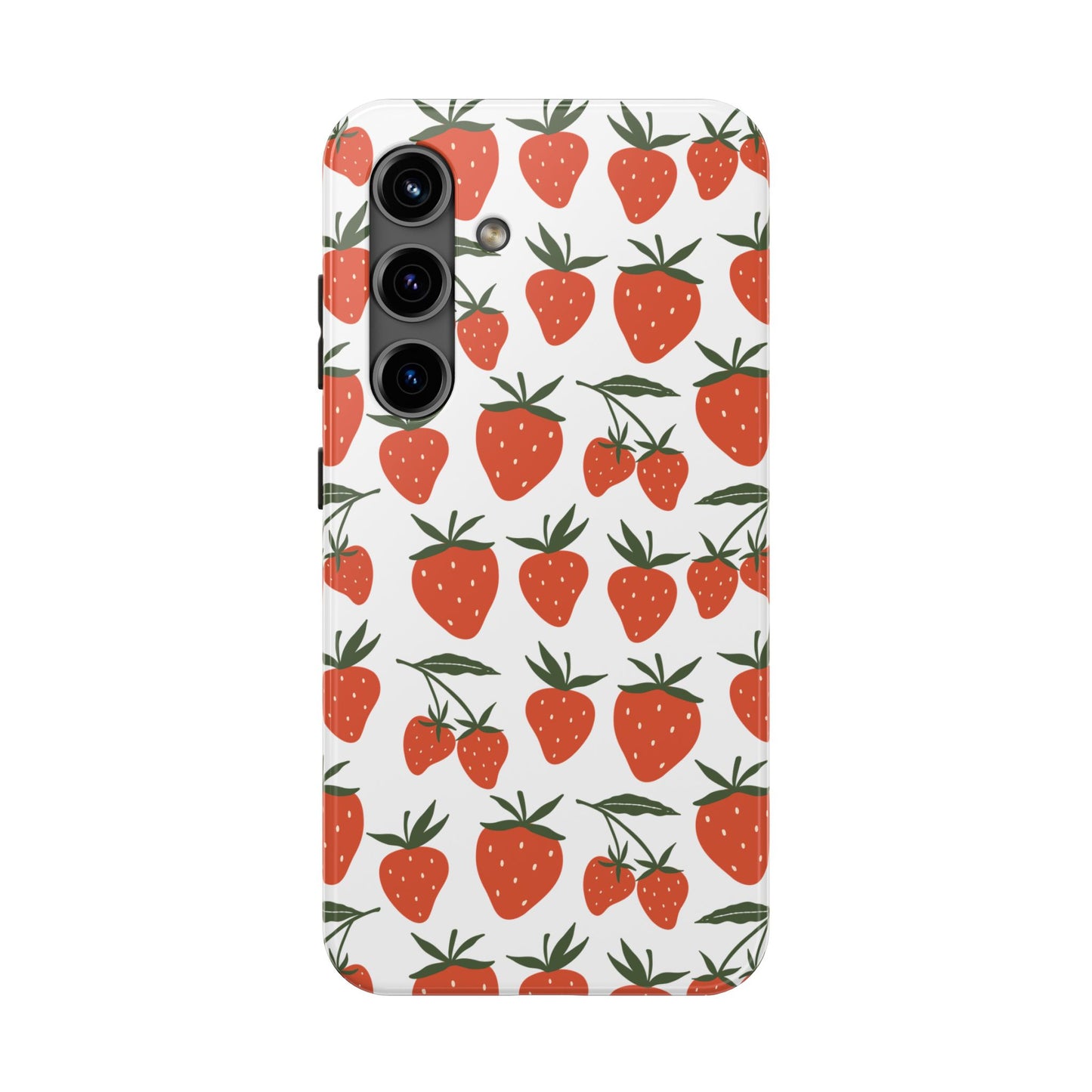 Tropical Strawberry Tough Phone Case for iPhone and Samsung Galaxy