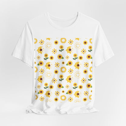 Camisa unisex con ráfaga de girasol