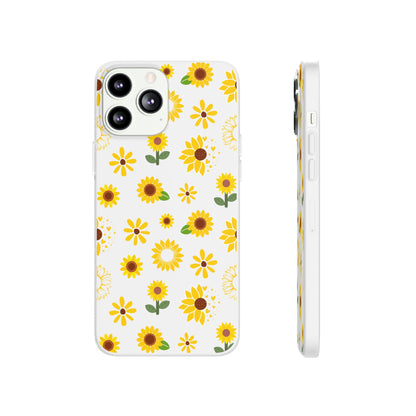 Sunflower Burst Flexible Phone Case iPhone Case Samsung Galaxy