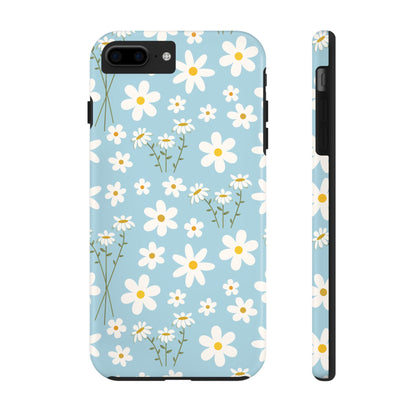 Sky Blue Daisy Tough Phone Case for iPhone and Samsung Galaxy