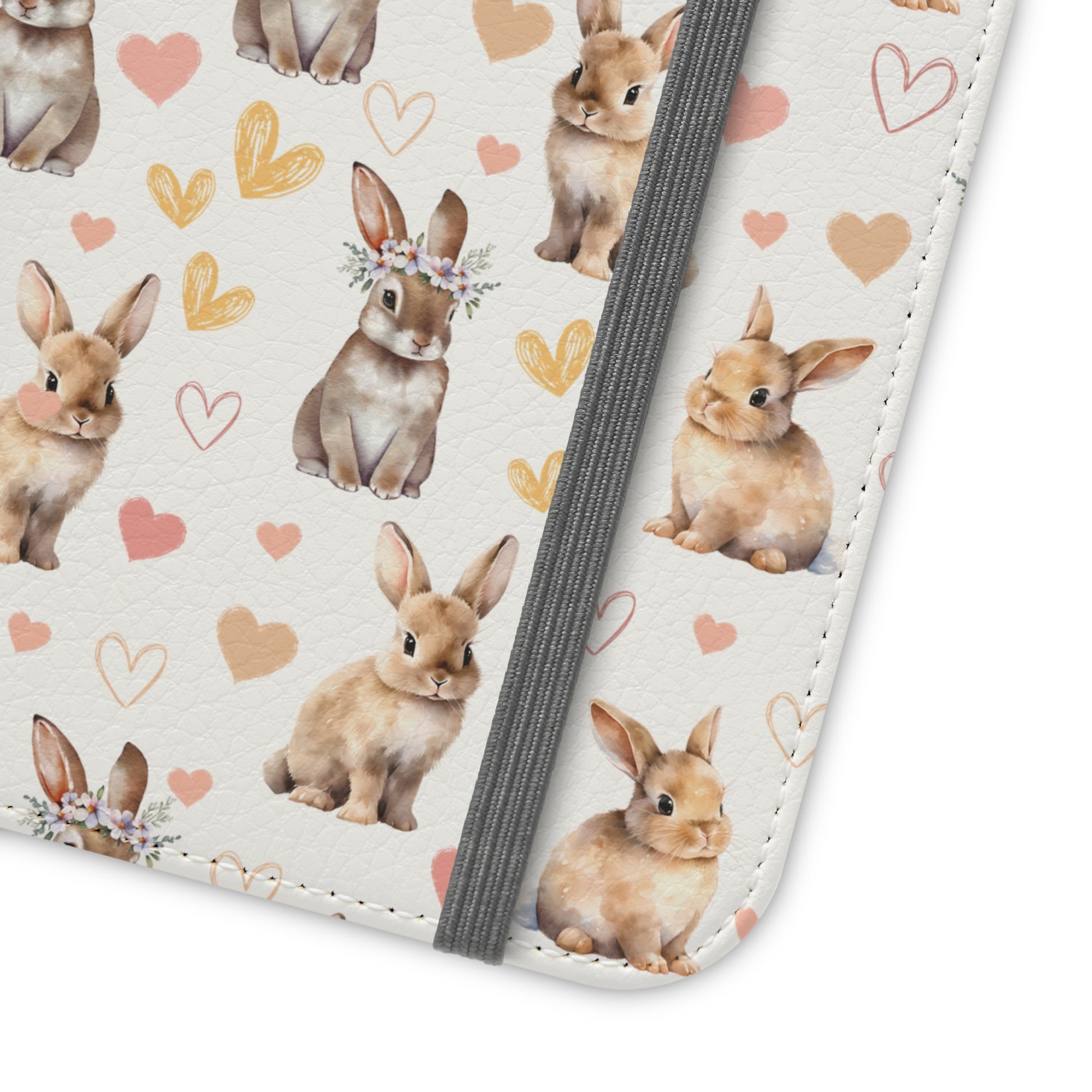 Bunny Love Flip Phone Case Cover with Pockets - Phone Case - Kristine Celestine