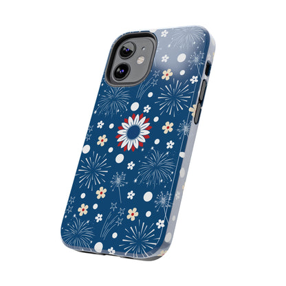 USA Daisy Fireworks Tough Phone Case for iPhone and Samsung Galaxy