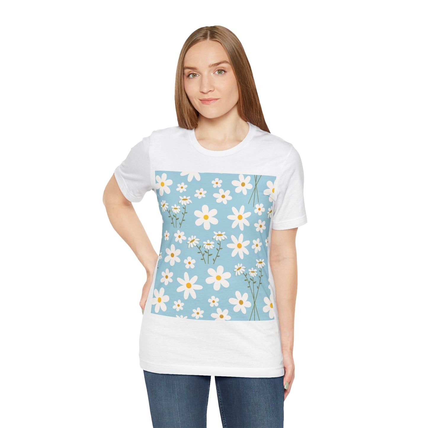 Sky Blue Daisy T - Shirt - T - Shirt - Kristine Celestine