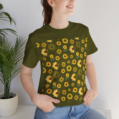 Sunflower Burst T - Shirt - T - Shirt - Kristine Celestine