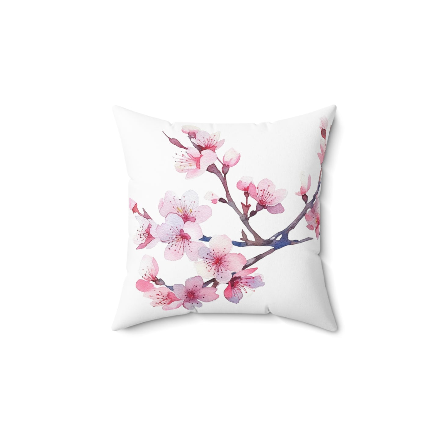 Lovely Cherry Blossom Square Pillow (vL) - Pillow - Kristine Celestine