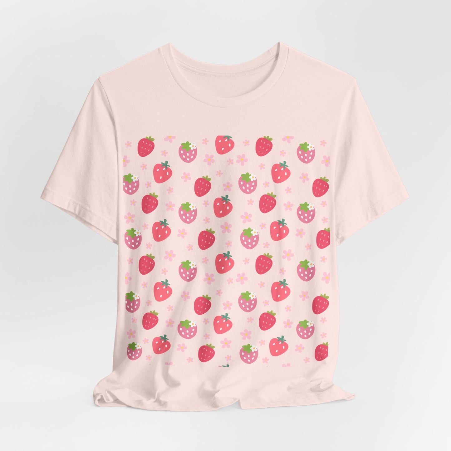 Strawberries and Daisies T - Shirt - T - Shirt - Kristine Celestine