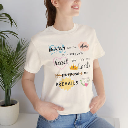 Proverbs 19:21 Bible Verse T-Shirt