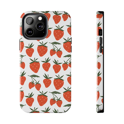 Tropical Strawberry Tough Phone Case for iPhone and Samsung Galaxy