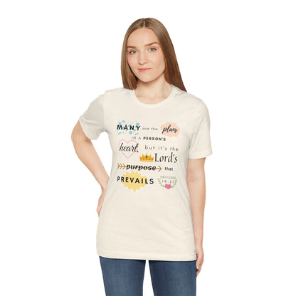 Proverbs 19:21 Bible Verse T-Shirt