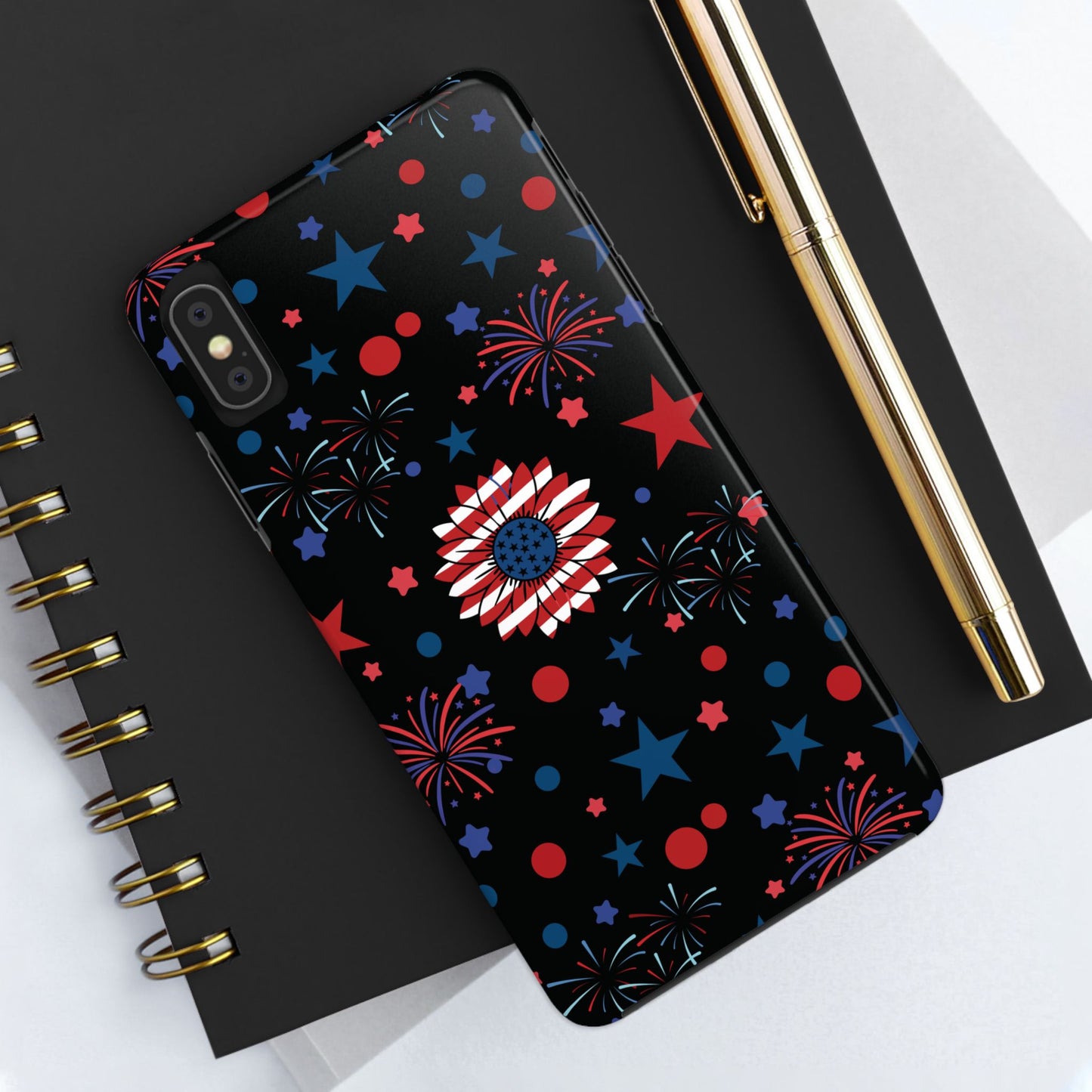 Starry Night America Tough Phone Case for iPhone and Samsung Galaxy