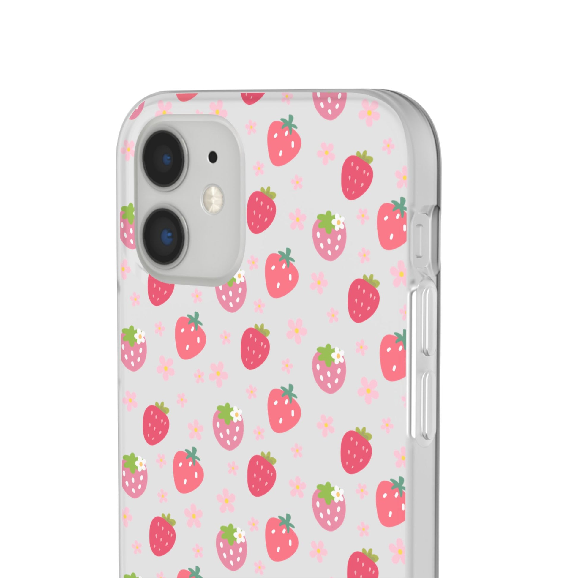 Strawberries and Daisies Flexible Phone Case iPhone Case Samsung Galaxy - Phone Case - Kristine Celestine