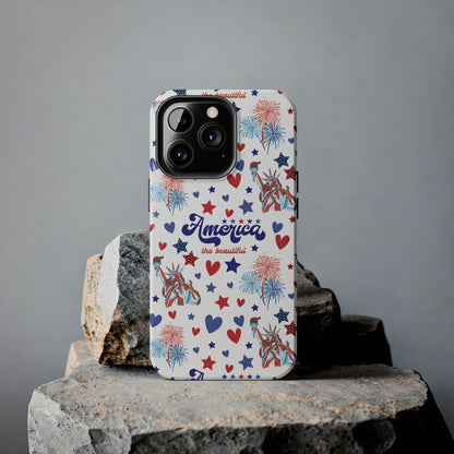 America the Beautiful Tough Phone Case for iPhone and Samsung Galaxy