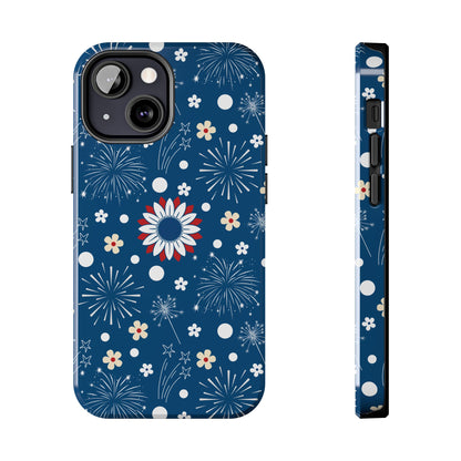 USA Daisy Fireworks Tough Phone Case for iPhone and Samsung Galaxy