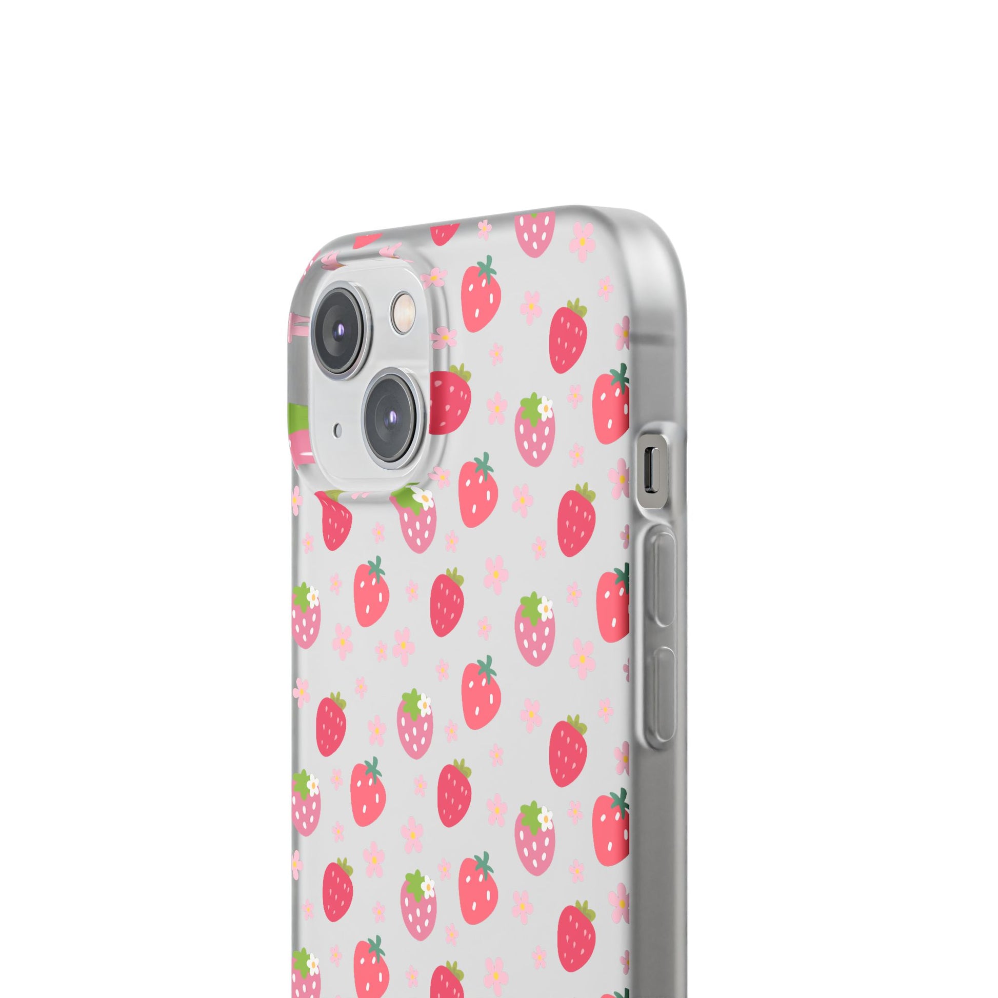 Strawberries and Daisies Flexible Phone Case iPhone Case Samsung Galaxy - Phone Case - Kristine Celestine