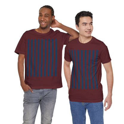 Navy Blue Stripes Shirt Royal Blue T-Shirts