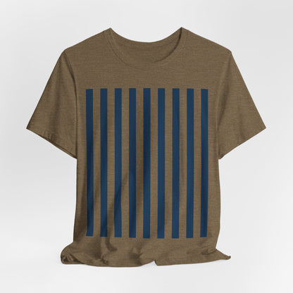 Navy Blue Stripes Shirt Royal Blue T - Shirts - T - Shirt - Kristine Celestine