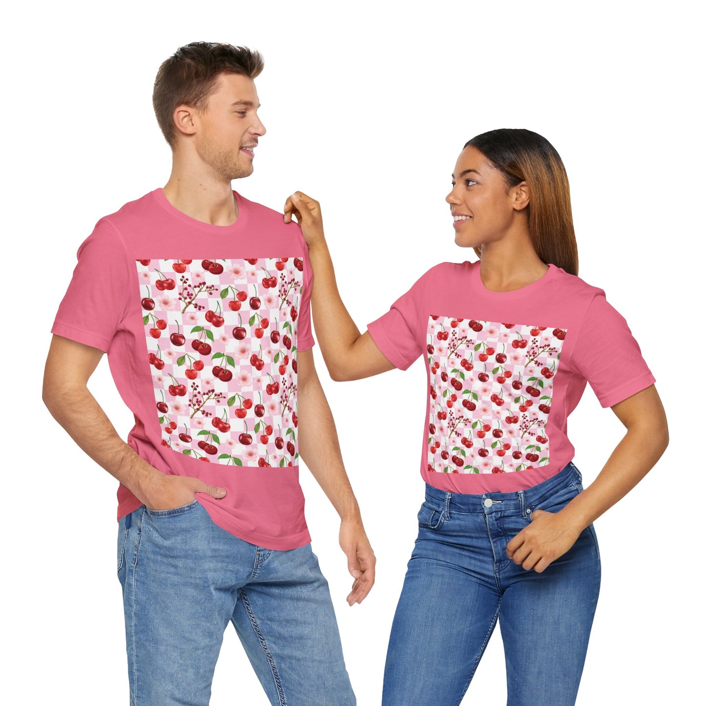 Cherry Checkerboard T - Shirt - T - Shirt - Kristine Celestine