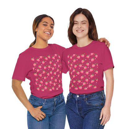 Pink Strawberry Bubbles T - Shirt - T - Shirt - Kristine Celestine