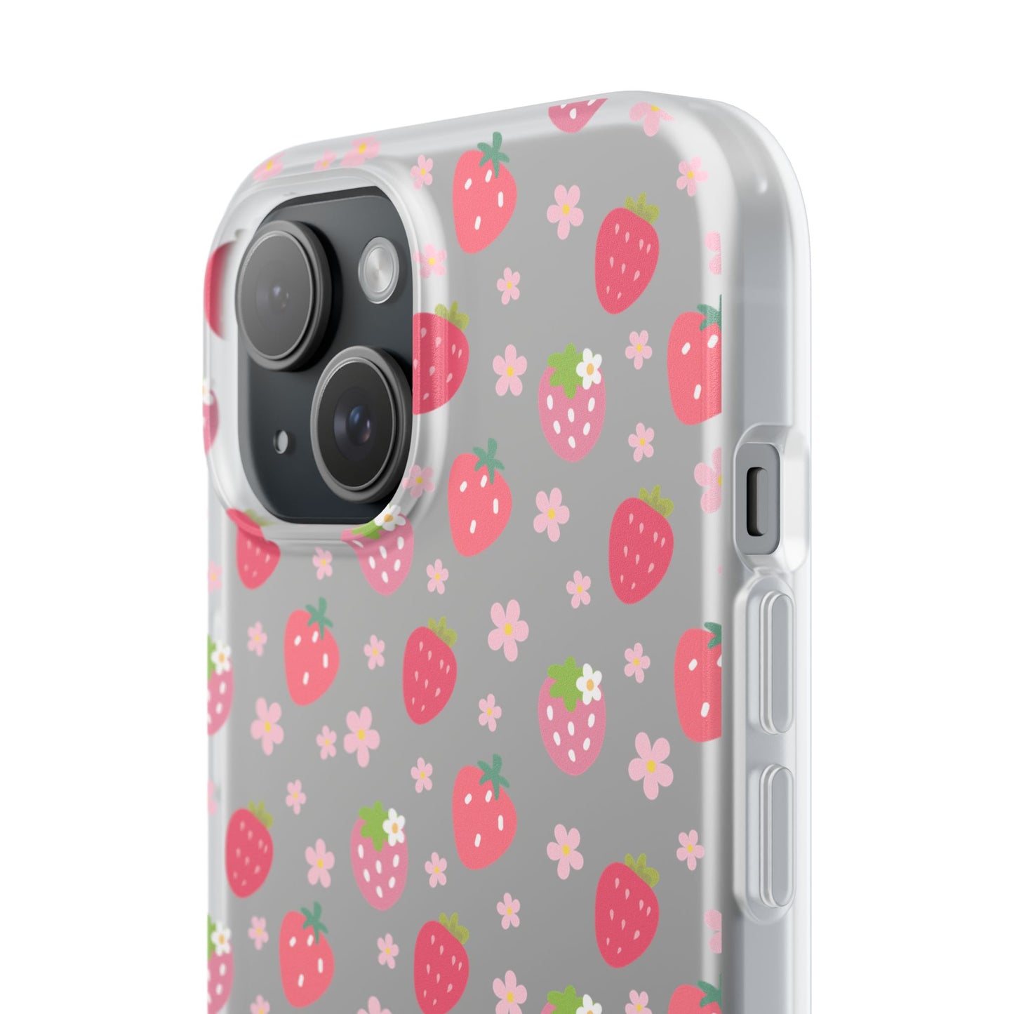 Strawberries and Daisies Flexible Phone Case iPhone Case Samsung Galaxy - Phone Case - Kristine Celestine