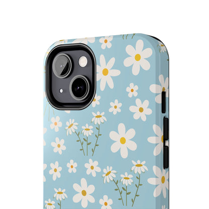 Sky Blue Daisy Tough Phone Case for iPhone and Samsung Galaxy