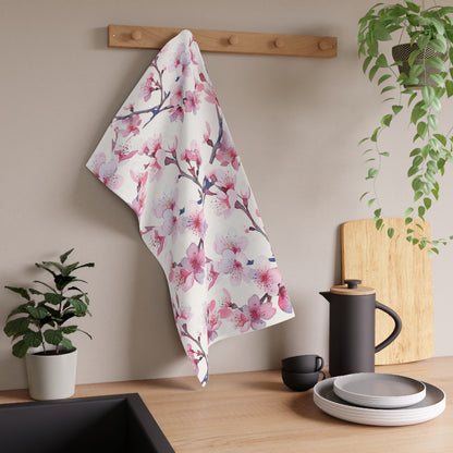 Lovely Cherry Blossom Kitchen Towel (vL) - Kitchen Towel - Kristine Celestine