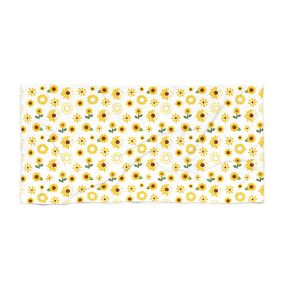 Sunflower Burst Beach Towel