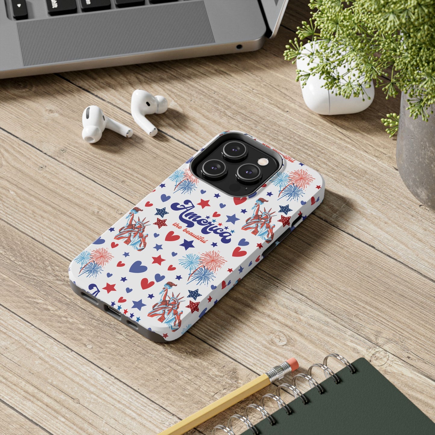 America the Beautiful Tough Phone Case for iPhone and Samsung Galaxy