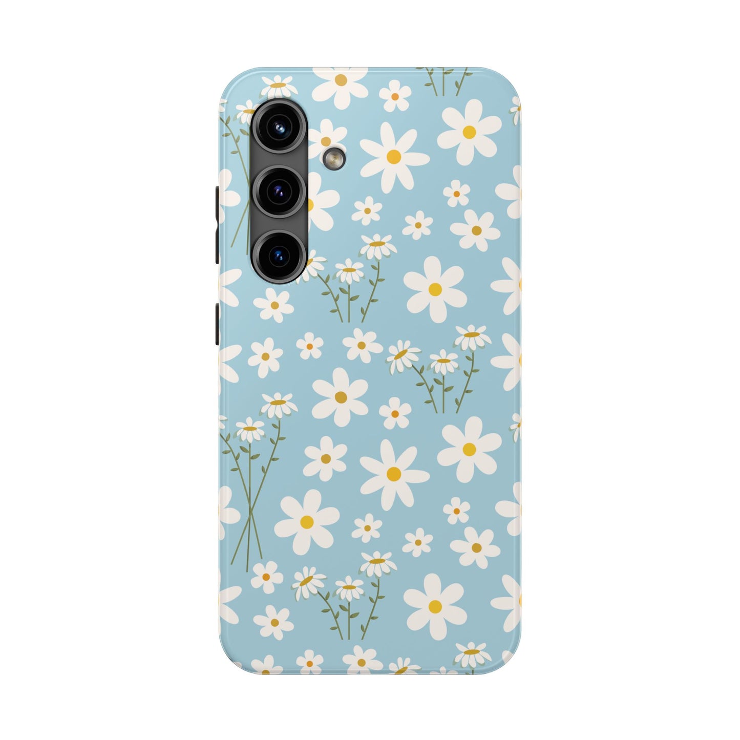 Sky Blue Daisy Tough Phone Case for iPhone and Samsung Galaxy