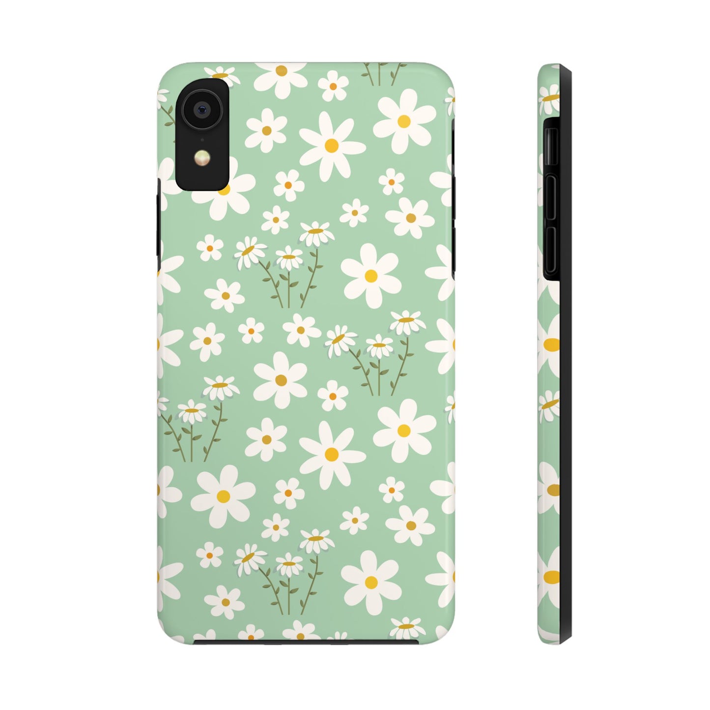 Mint Daisy Delight Tough Phone Case for iPhone and Samsung Galaxy