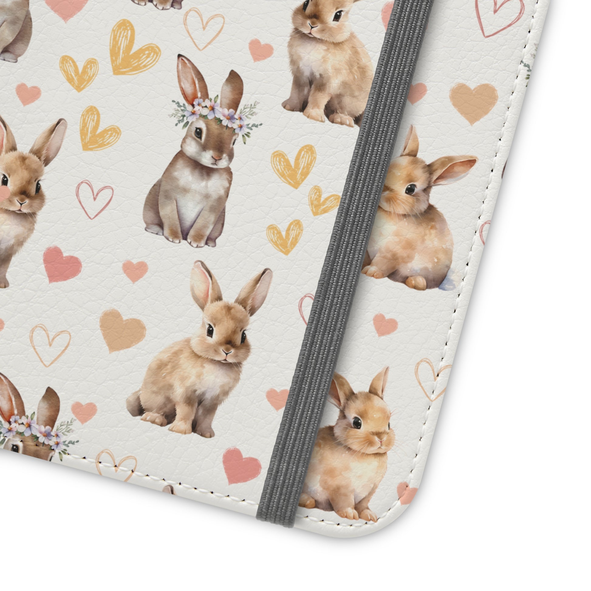 Bunny Love Flip Phone Case Cover with Pockets - Phone Case - Kristine Celestine