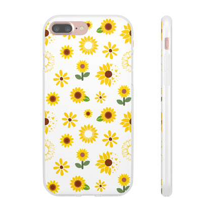 Sunflower Burst Flexible Phone Case iPhone Case Samsung Galaxy