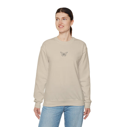 Simple Butterfly Crewneck Sweatshirt