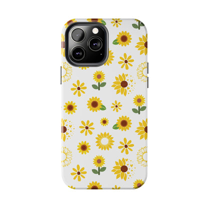 Sunflower Burst Tough Phone Case for iPhone and Samsung Galaxy