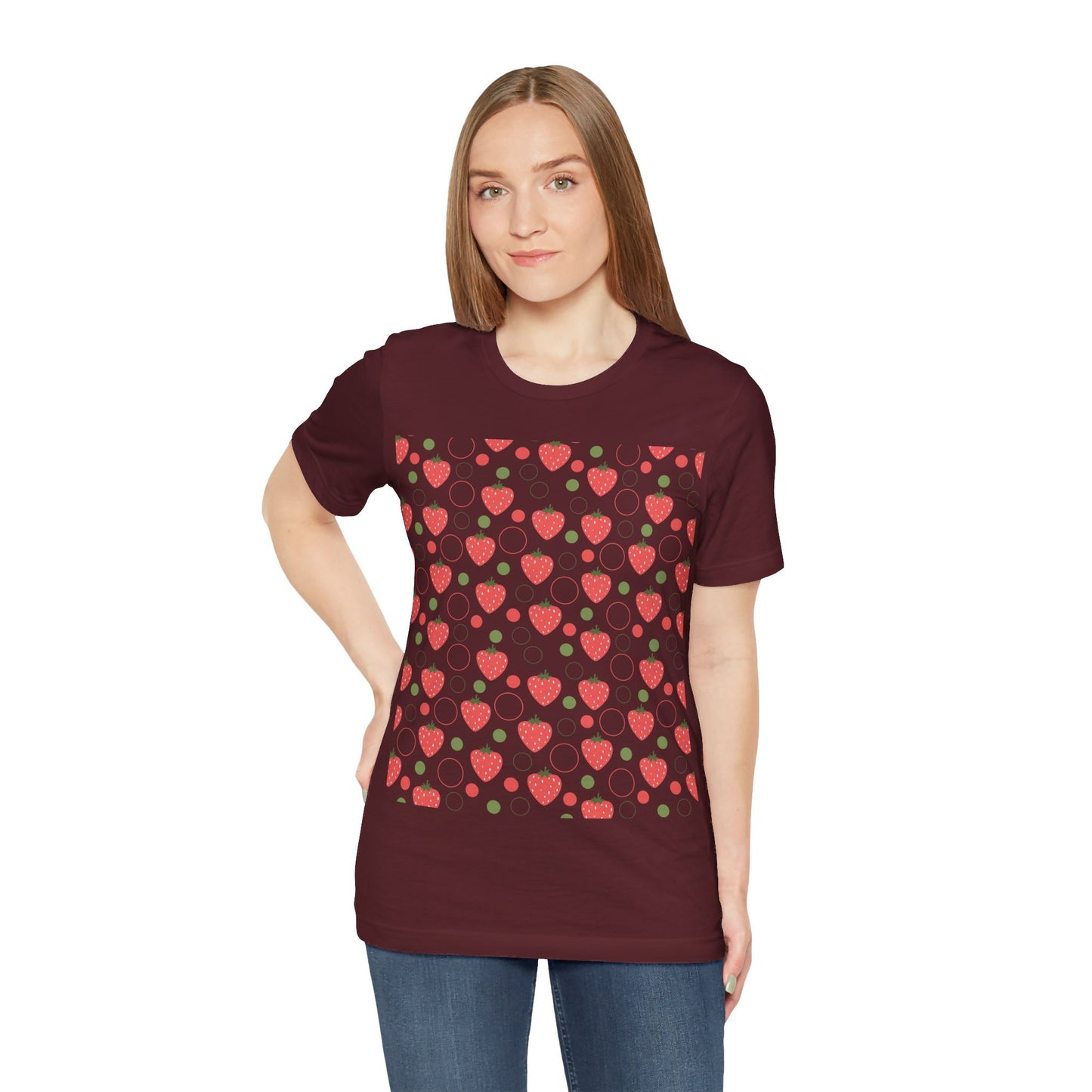 Red Strawberry Bubbles T - Shirt - T - Shirt - Kristine Celestine