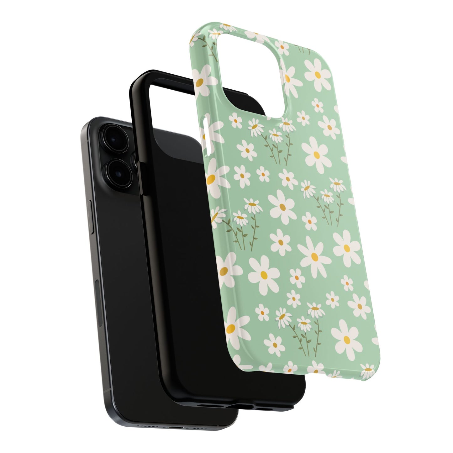 Mint Daisy Delight Tough Phone Case for iPhone and Samsung Galaxy