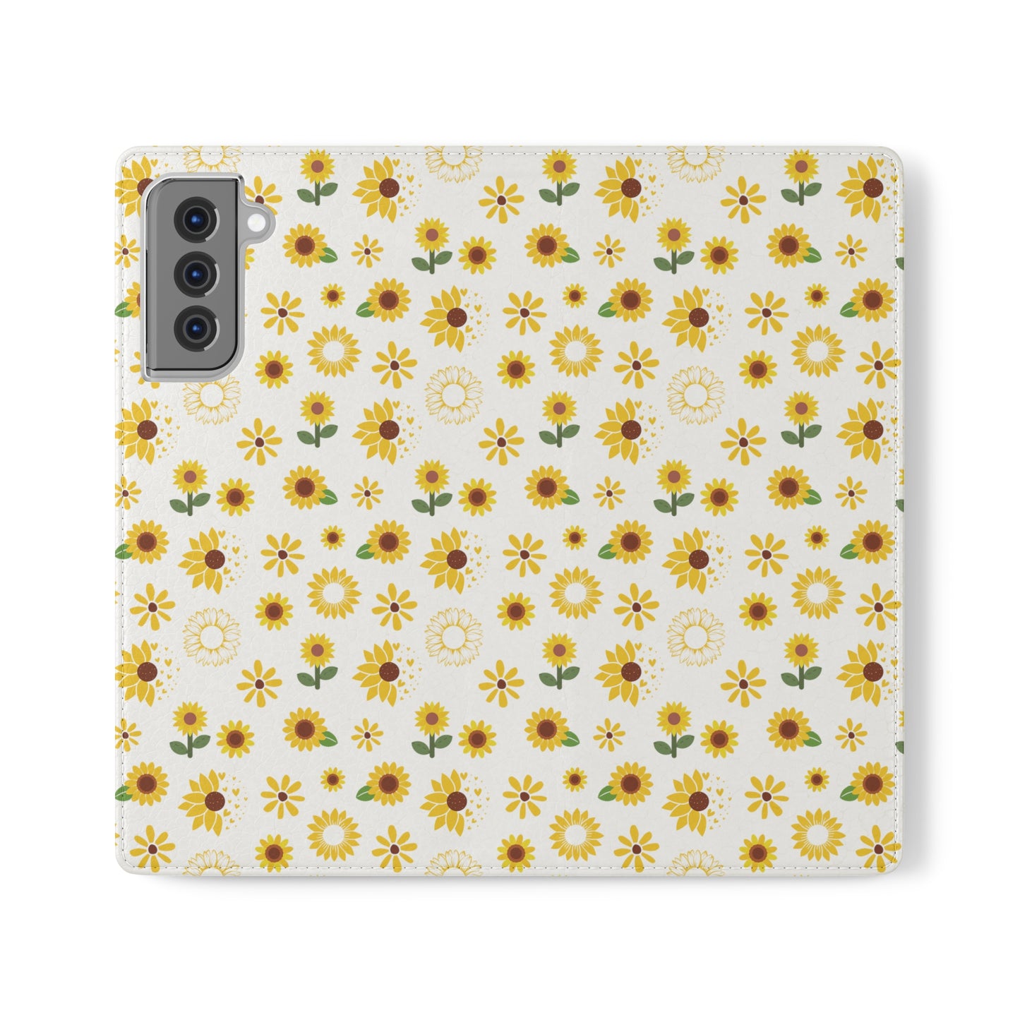 Sunflower Burst Flip Phone Case Cover with Pockets - Phone Case - Kristine Celestine