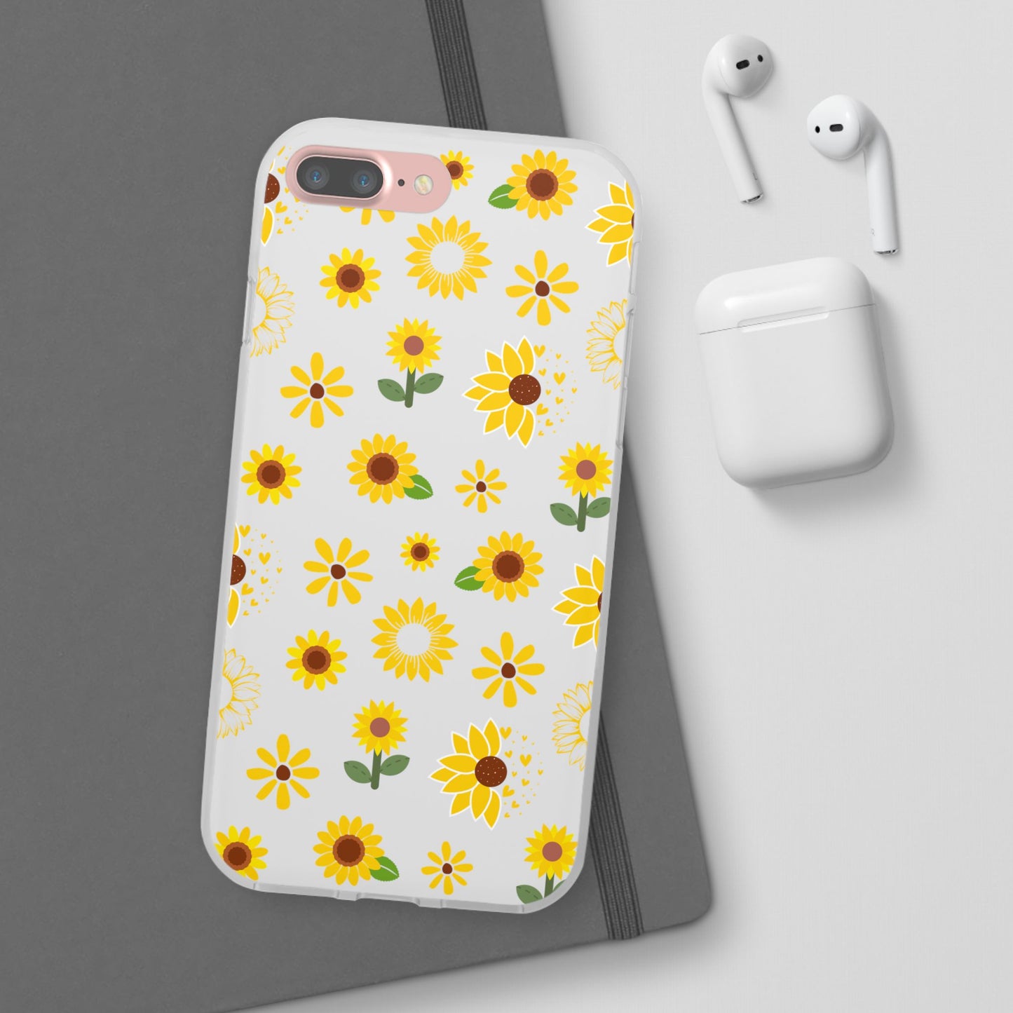 Sunflower Burst Flexible Phone Case iPhone Case Samsung Galaxy