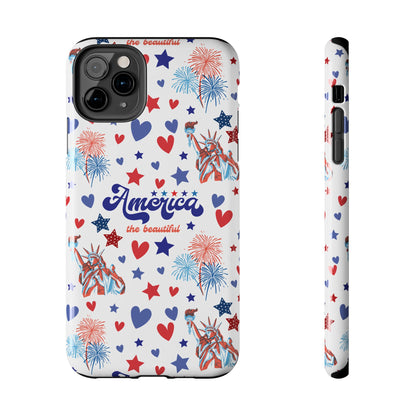 America the Beautiful Tough Phone Case for iPhone and Samsung Galaxy