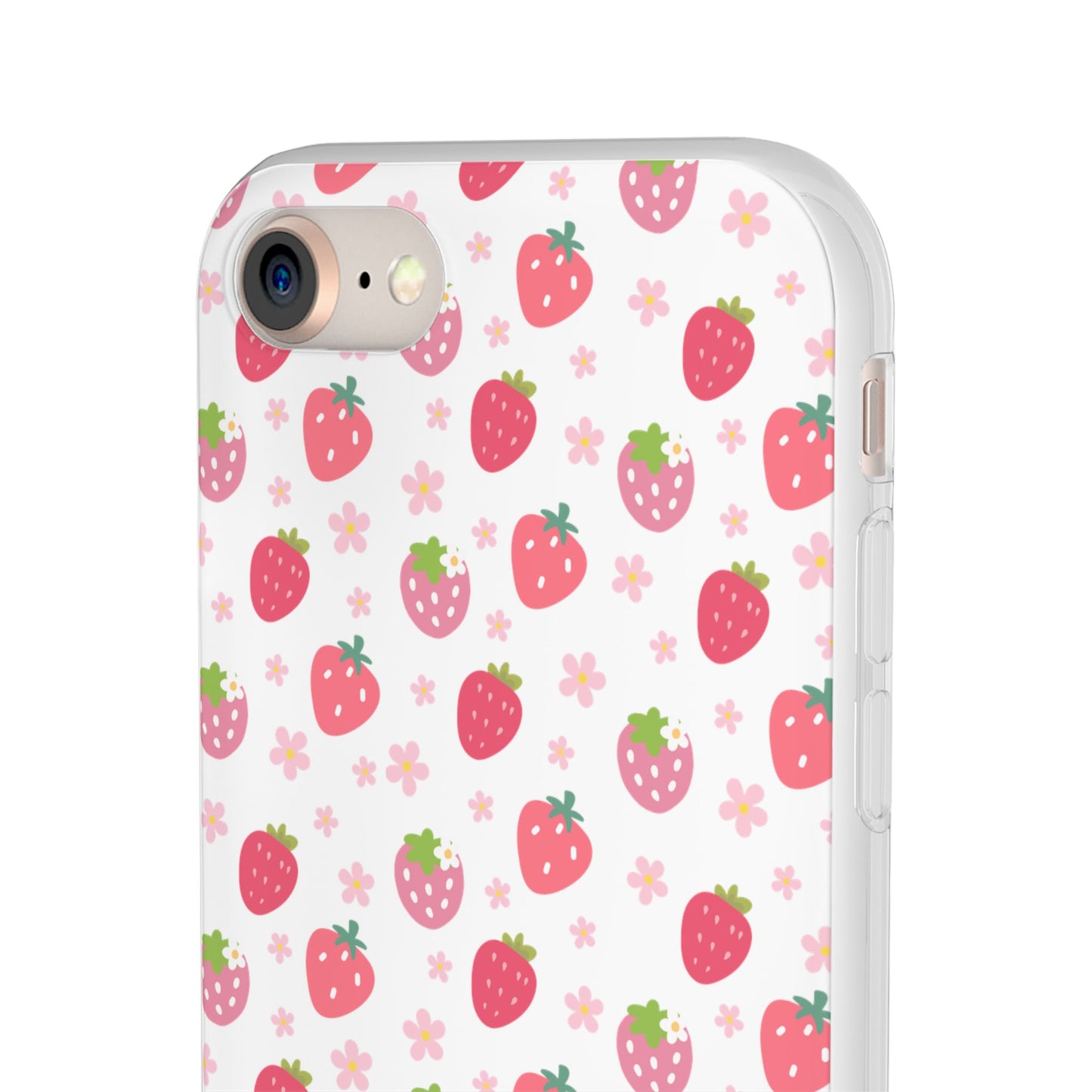 Strawberries and Daisies Flexible Phone Case iPhone Case Samsung Galaxy - Phone Case - Kristine Celestine