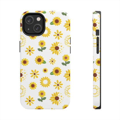 Sunflower Burst Tough Phone Case for iPhone and Samsung Galaxy