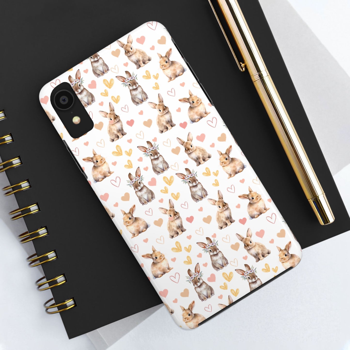 Bunny Love Tough Phone Case for iPhone and Samsung Galaxy