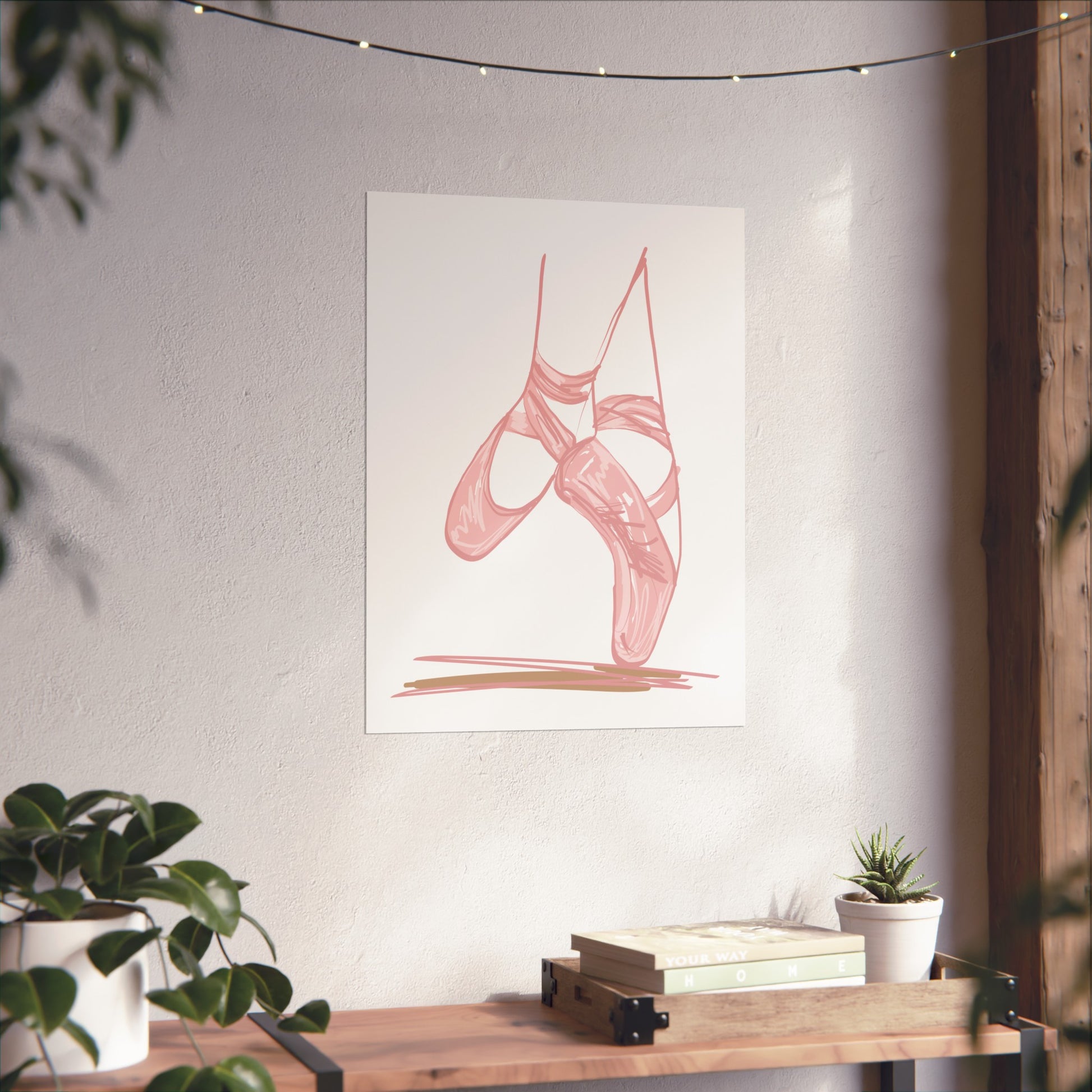 Ballerina Tippy Toes Wall Art Poster - Poster - Kristine Celestine