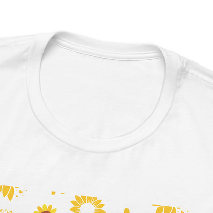 Camisa unisex con ráfaga de girasol